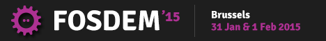 Bannière FOSDEM 2015