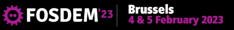 Bannière FOSDEM 2023